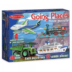 Black Friday | Melissa And Doug Going Places Vehicles Floor Puzzles 48pc - Sale