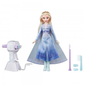 Black Friday | Disney Frozen 2 Sister Styles Elsa Fashion Doll With Extra-Long Blonde Hair, Braiding Tool and Hair Clips - Sale