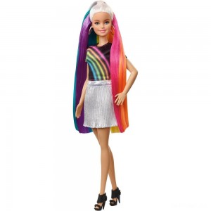 Black Friday | Barbie Rainbow Sparkle Hair Barbie Doll - Sale