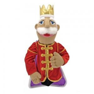 Black Friday | Melissa & Doug King Puppet With Detachable Wooden Rod for Animated Gestures - Sale