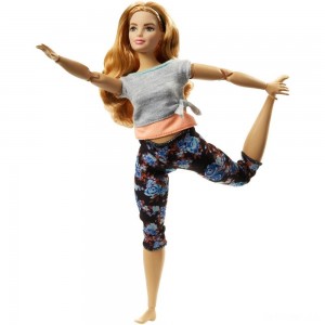 Black Friday | Barbie Made To Move Doll - Floral Peach - Sale