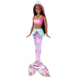 Black Friday | Barbie Dreamtopia Sparkle Lights Mermaid - Brunette - Sale