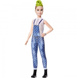 Black Friday | Barbie Fashionistas Doll #124 Green Mohawk - Sale