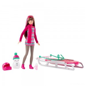 Black Friday | Barbie Sisters' Sledding Fun and Doll Playset - Sale