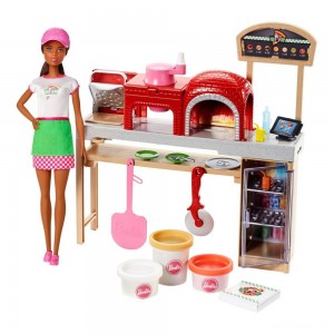 Black Friday | Barbie Careers Pizza Chef Nikki Doll and Playset - Sale