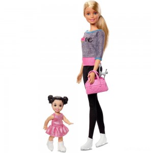Black Friday | Barbie Ice-skating Coach Dolls & Playset - Sale