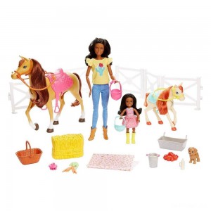 Black Friday | Barbie Hugs 'N' Horses Playset - Sale