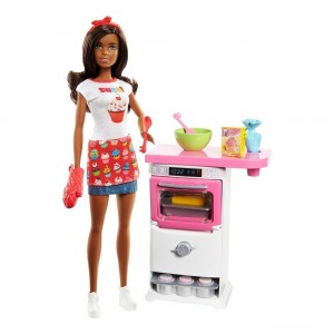 Black Friday | Barbie Bakery Chef Nikki Doll and Playset - Sale