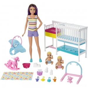 Black Friday | Barbie Skipper Babysitters Inc Nap ‘n' Nurture Nursery Dolls and Playset - Sale