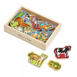 Black Friday | Melissa & Doug 20 Wooden Animal Magnets in a Box - Sale