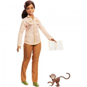 Black Friday | Barbie National Geographic Doll with Monkey - Sale