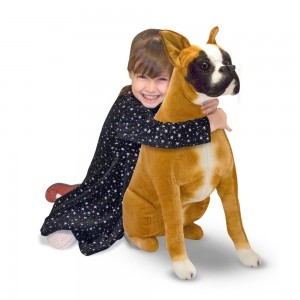 Black Friday | Melissa & Doug Giant Boxer - Lifelike Stuffed Animal Dog - Sale