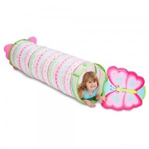 Black Friday | Melissa & Doug Sunny Patch Cutie Pie Butterfly Crawl-Through Tunnel (almost 5 feet long) - Sale