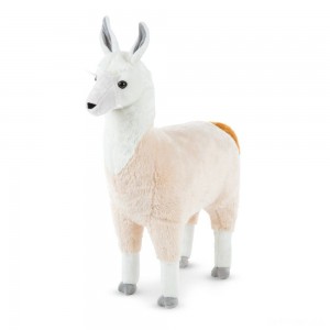Black Friday | Melissa & Doug Standing Lifelike Plush Llama Stuffed Animal (31" x 30 " x 9.5") - Sale
