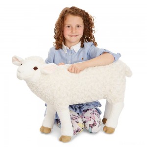 Black Friday | Melissa & Doug Giant Sheep - Lifelike Stuffed Animal (nearly 2 feet tall) - Sale