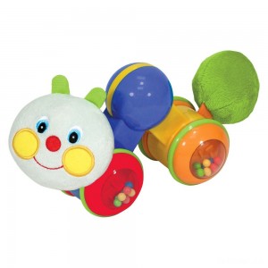 Black Friday | Melissa & Doug K's Kids Press and Go Inchworm Baby Toy - Rattles, Clicks, and Self Propels - Sale