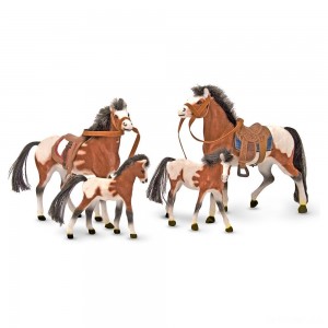 Black Friday | Melissa & Doug Horse Family With 4 Collectible Horses - Sale