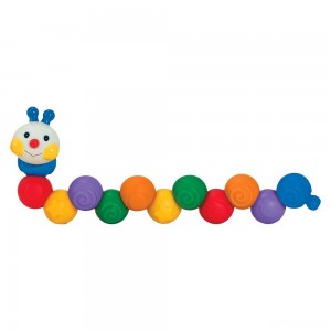 Black Friday | Melissa & Doug K's Kids Build an Inchworm Snap-Together Soft Block Set for Baby - Linkable, Twistable, Stackable, Squeezable - Sale