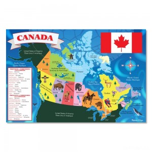 Black Friday | Melissa And Doug Canada Map Jumbo Floor Puzzle 48pc - Sale