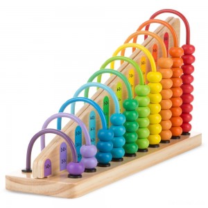 Black Friday | Melissa & Doug Add & Subtract Abacus - Educational Toy With 55 Colorful Beads and Sturdy Wooden Construction - Sale