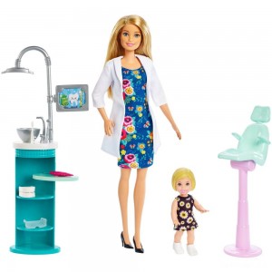 Black Friday | Barbie Dentist Doll & Playset - Blonde - Sale