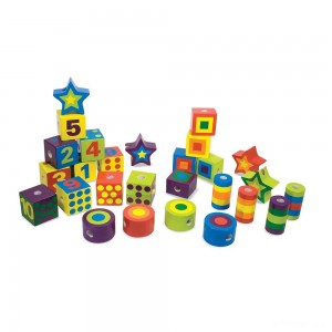 Black Friday | Melissa & Doug Deluxe Wooden Lacing Beads - Educational Activity With 27 Beads and 2 Laces - Sale