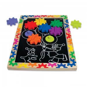 Black Friday | Melissa & Doug Switch and Spin Magnetic Gear Board - Educational Toy With 8 Gears and 5 Double-Sided Designs Board Game, Kids Unisex - Sale
