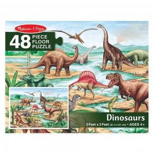 Black Friday | Melissa And Doug Dinosaurs Jumbo Floor Puzzle 48pc - Sale