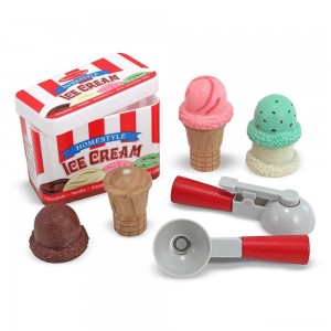 Black Friday | Melissa & Doug Scoop and Stack Ice Cream Cone Magnetic Pretend Play Set - Sale