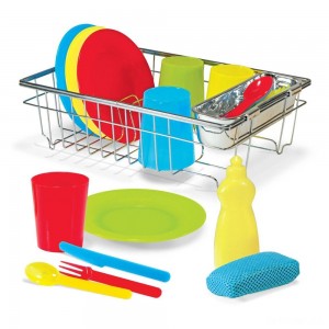 Black Friday | Melissa & Doug Let's Play House Wash and Dry Dish Set (24pc) - Sale