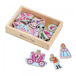 Black Friday | Melissa & Doug 20 Wooden Princess Magnets in a Box - Sale
