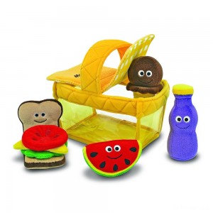 Black Friday | Melissa & Doug Deluxe Picnic Basket Fill and Spill Soft Baby Toy - Sale