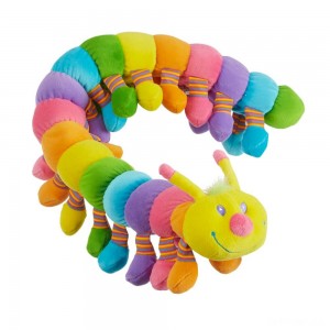 Black Friday | Melissa & Doug Longfellow Caterpillar - Rainbow-Colored Stuffed Animal With 32 Floppy Feet (over 2 feet long) - Sale