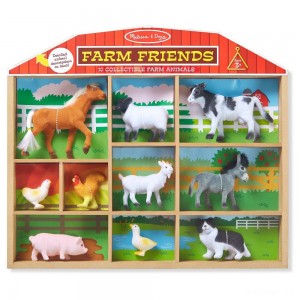 Black Friday | Melissa & Doug Farm Friends - 10 Collectible Farm Animals - Sale