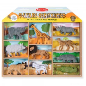 Black Friday | Melissa & Doug Safari Sidekicks - 10 Collectible Wild Animals - Sale