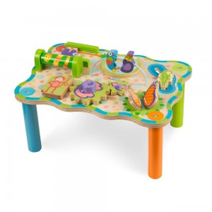 Black Friday | Melissa & Doug First Play Childrens Jungle Wooden Activity Table for Toddlers - Sale