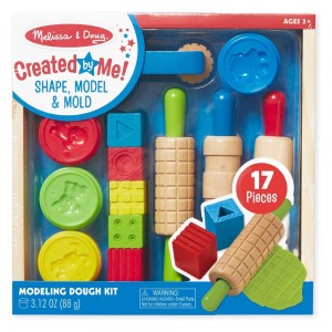 Black Friday | Melissa & Doug Shape, Model, and Mold Clay Activity Set - 4 Tubs of Modeling Dough and Tools - Sale