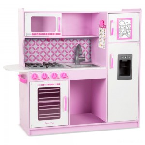 Black Friday | Melissa & Doug Chef's Kitchen Pretend Play Set - Cupcake Pink/White - Sale