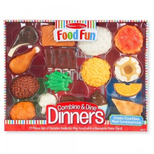 Black Friday | Melissa & Doug Food Fun Combine & Dine Dinners - Red - Sale