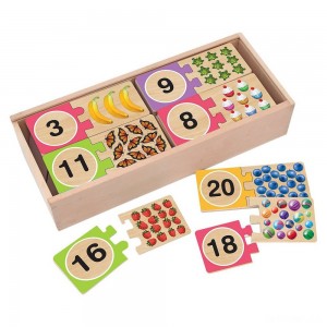 Black Friday | Melissa & Doug Self-Correcting Wooden Number Puzzles With Storage Box 40pc - Sale