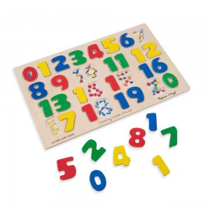 Black Friday | Melissa & Doug Numbers 0-20 Wooden Puzzle (21pc) 32pc - Sale