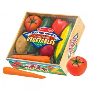 Black Friday | Melissa & Doug Playtime Produce Vegetables Play Food Set With Crate (7pc) - Sale