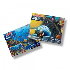 Black Friday | Melissa And Doug Solar System And Underwater Jumbo Floor Puzzle 48pc - Sale