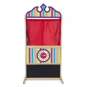 Black Friday | Melissa & Doug Deluxe Puppet Theater - Sturdy Wooden Construction - Sale