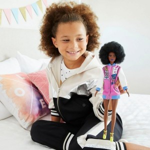 Black Friday | Barbie Fashionista Pink Letterman Jacket Doll