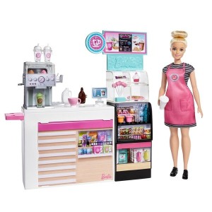 Black Friday | Barbie Coffee Shop Playset with Doll