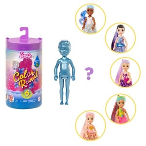Black Friday | Barbie Colour Reveal Chelsea Doll Shimmer and Shine Series with 6 Surprises Assortment