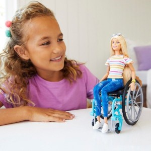 Black Friday | Barbie Fashionista Doll 132 Wheelchair with Ramp