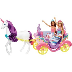 Black Friday | Barbie Dreamtopia Carriage with 2 Dolls