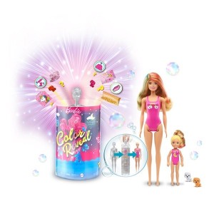 Black Friday | Barbie Colour Reveal Slumber Party Fun Set with 50+ Surprises